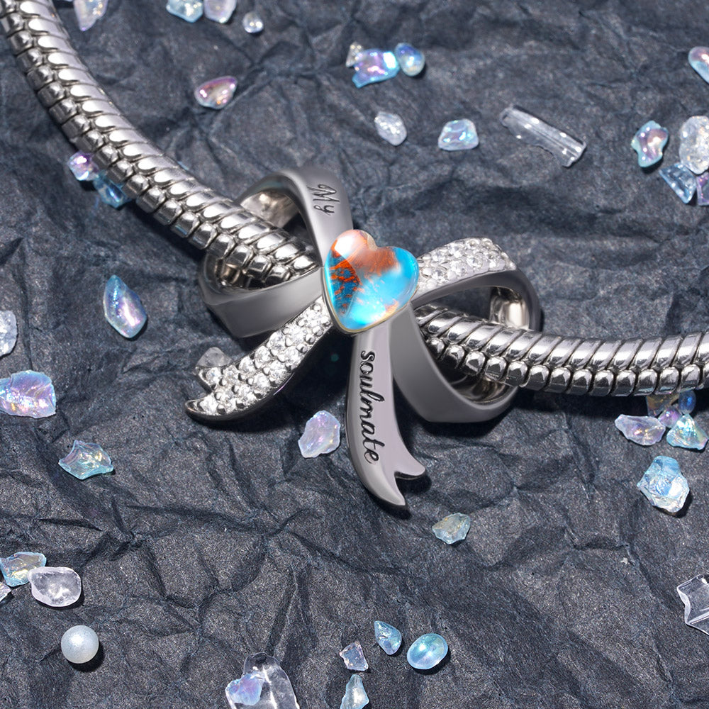 Gnoce “My soulmate” Bow-knot Charm_2