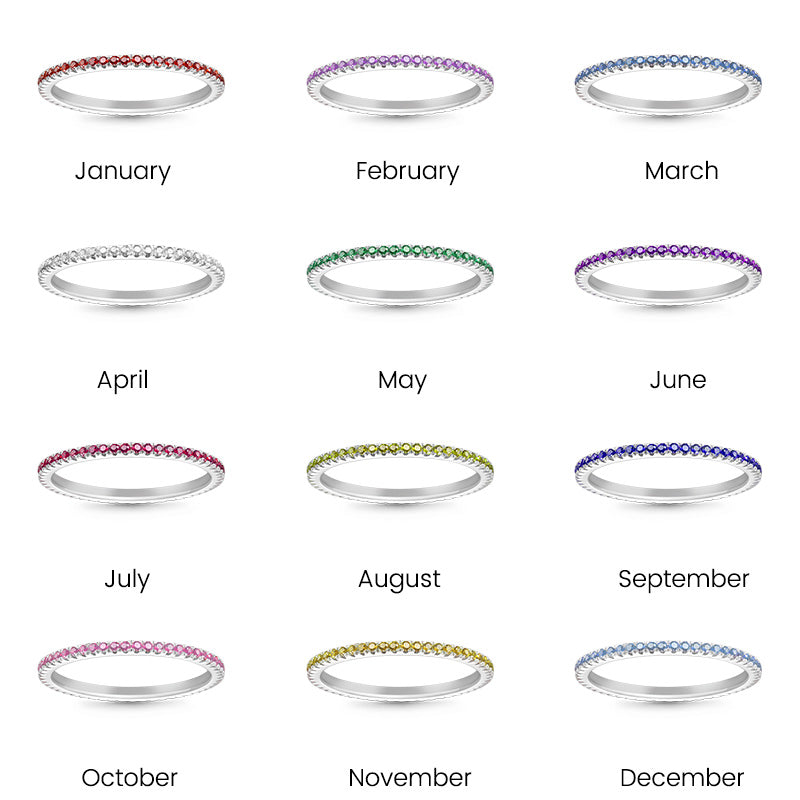 Gnoce Simple Birthstone Ring_6