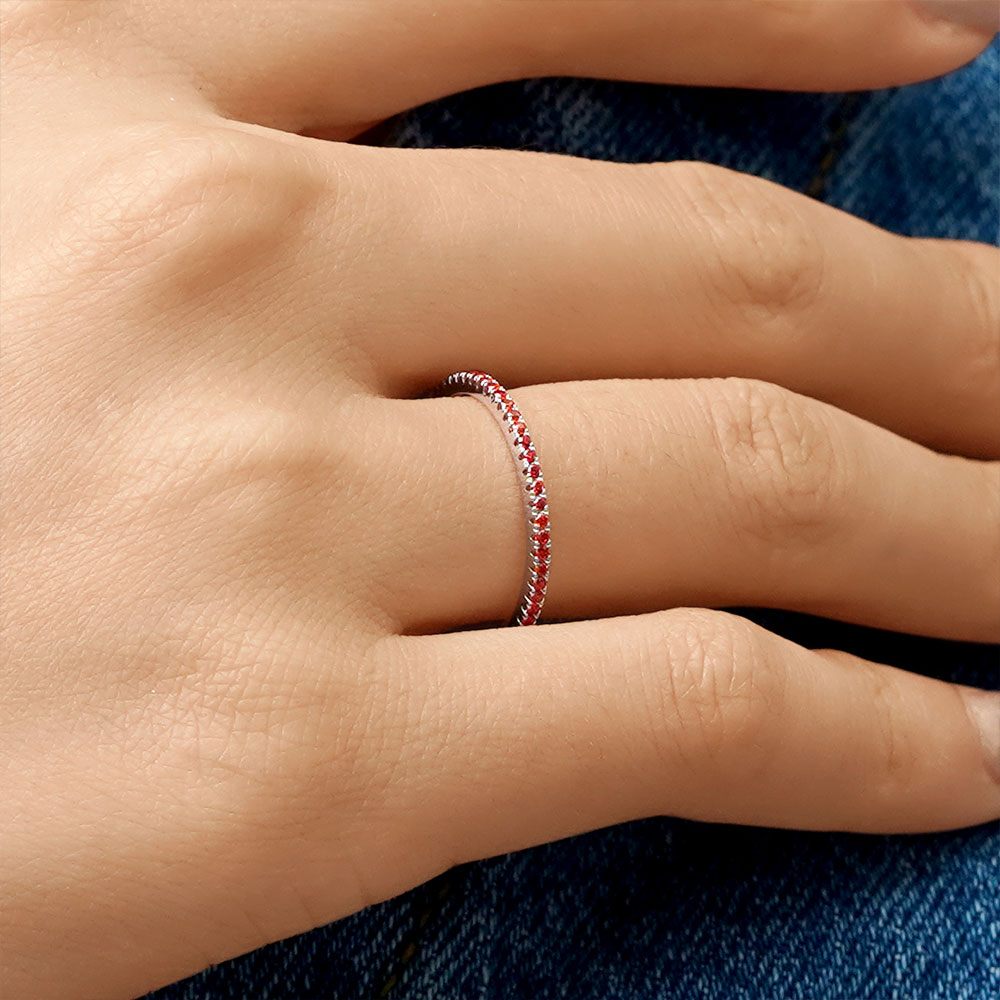 Gnoce Simple Birthstone Ring_5
