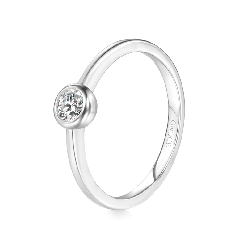 Gnoce Basic Solo Diamond Birthstone Promise Ring_2