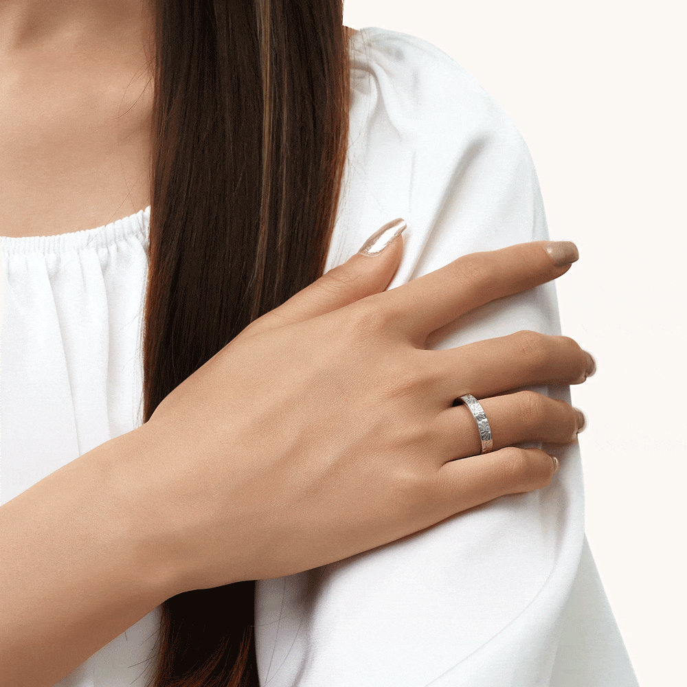 Gnoce Silver Sun Band Ring_4