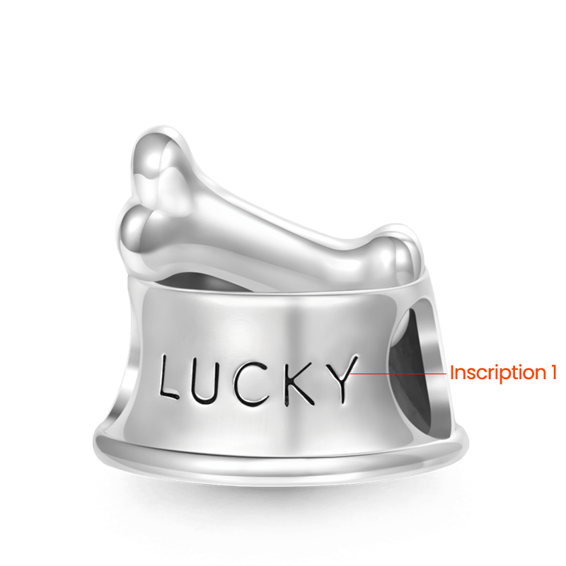 Gnoce Pet Dog Bowl Engravable Name Charm_3