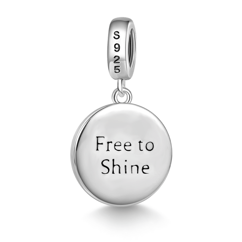 Gnoce "Free to Shine" Wolf King Pattern Pendant Dangle Charm_2