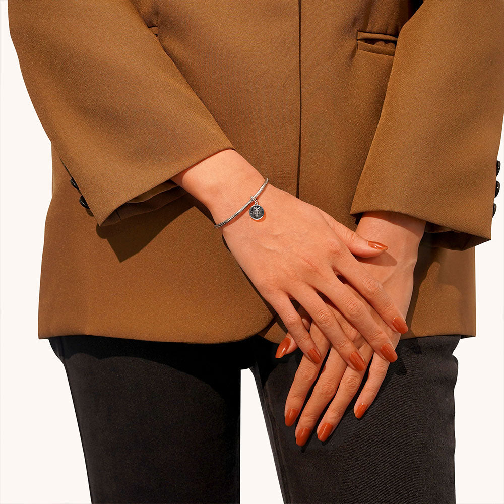 Gnoce "Free to Shine" Wolf King Pattern Pendant Dangle Charm_6