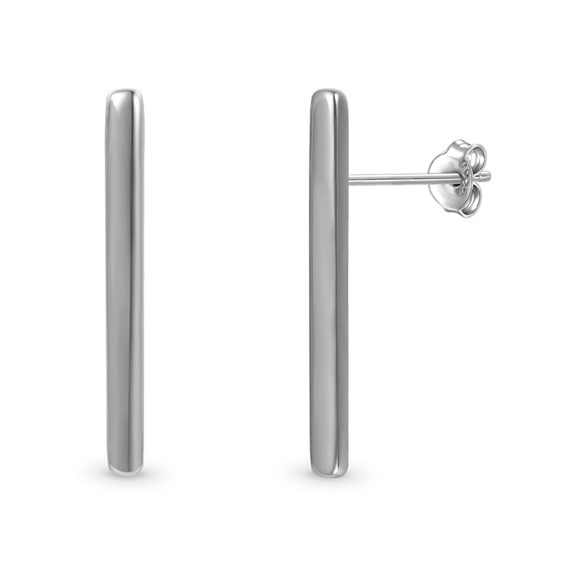 Gnoce Long Bar Studs Earrings_3