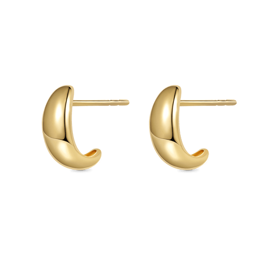 Gnoce Minimalist Domed Stud Earrings_1