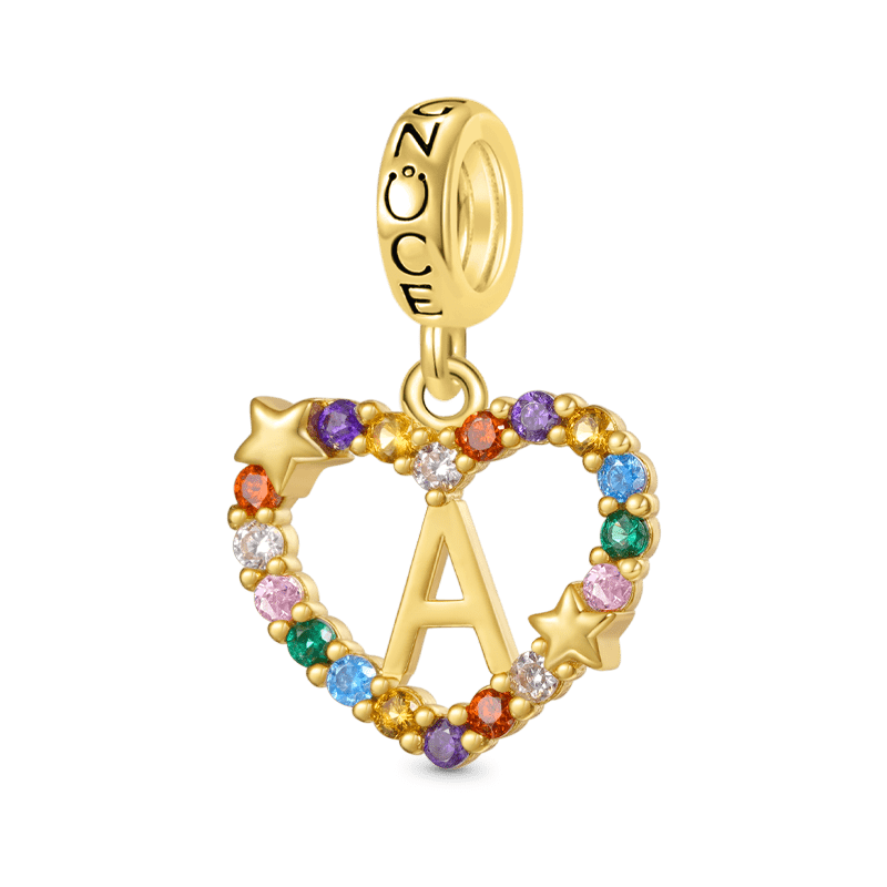 Gnoce Personalized Letter Heart Charm_1