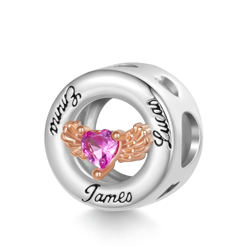 Gnoce Engravable Name Wings of Love Charm_1