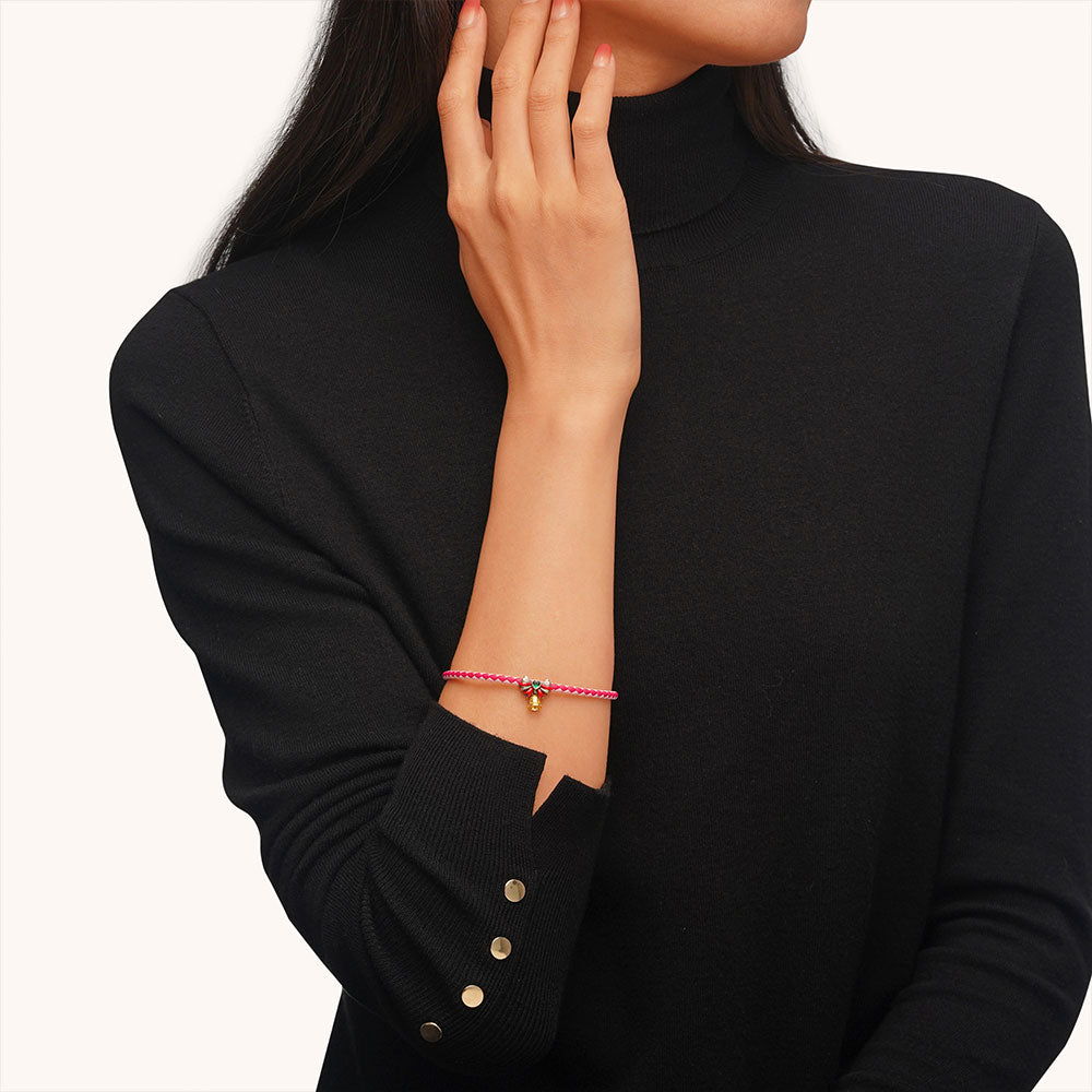 Gnoce Pink-red Basic Bracelet_4