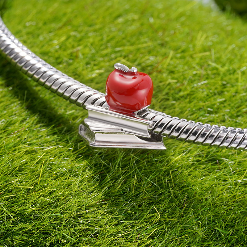 Gnoce Back to School Apple Textbook Charm_3
