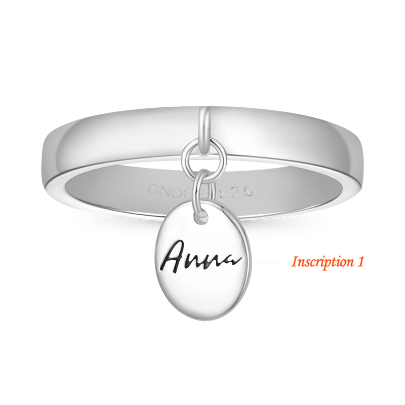 Gnoce Engravable Name Simple Ring_3