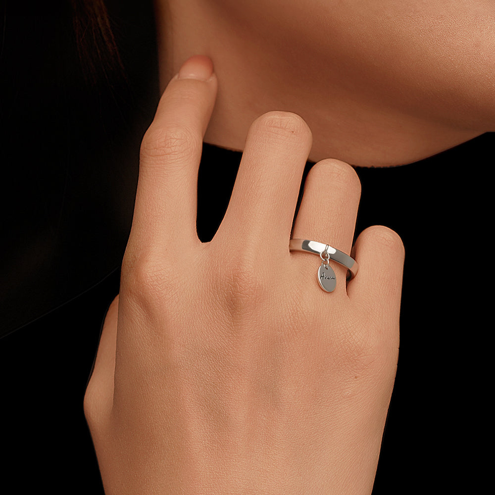 Gnoce Engravable Name Simple Ring_6