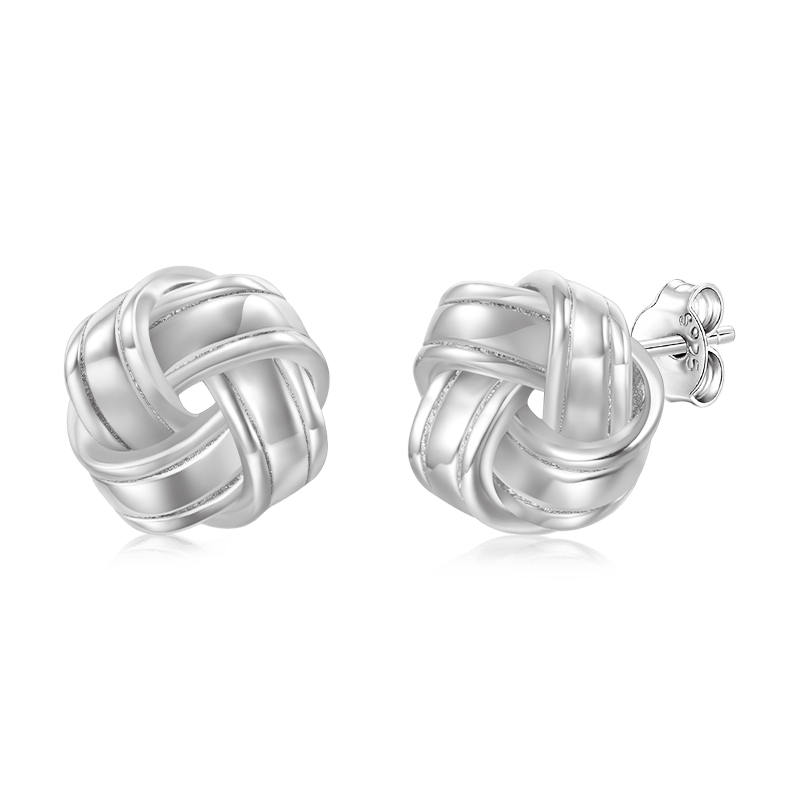Gnoce Love Knot Studs Earrings_4
