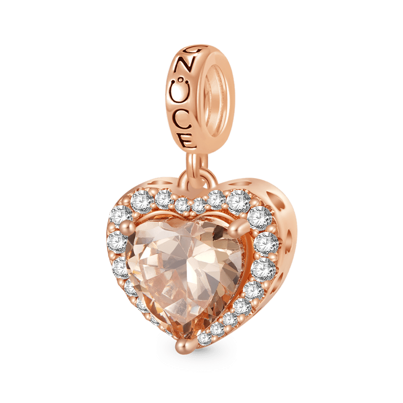 Gnoce Heart Personalized Photo Pendant Dangle Charm_2