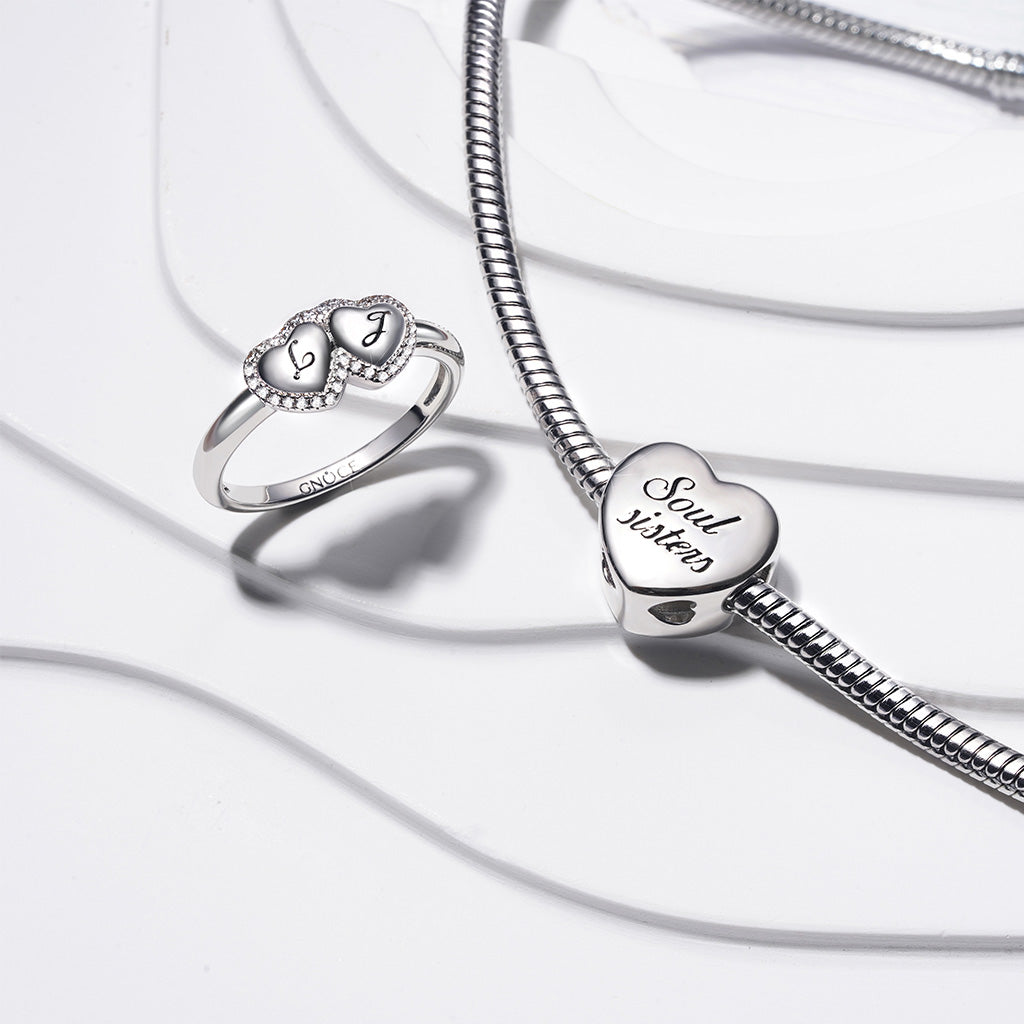 Gnoce "Soul sisters" Personalized Photo Heart Charm_3