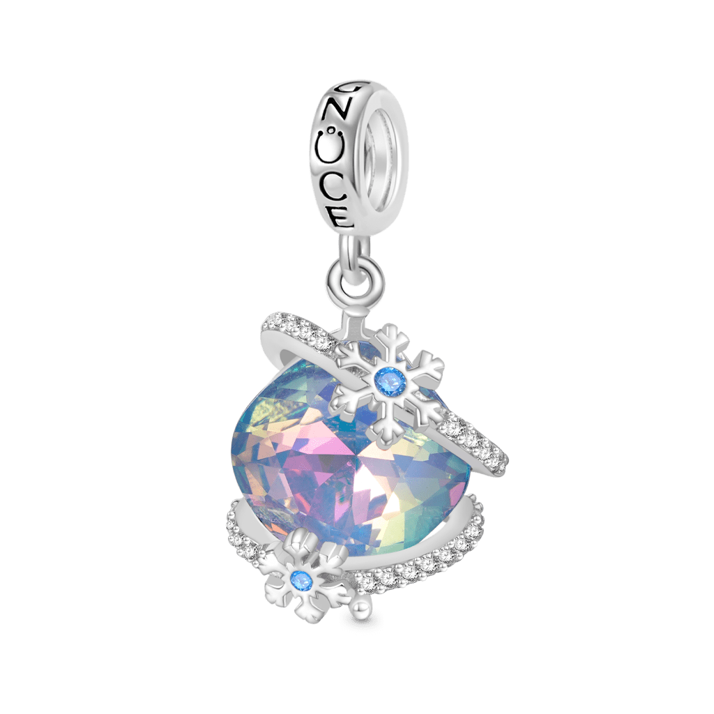 Gnoce Snowflake Love Pendant Dangle Charm_1