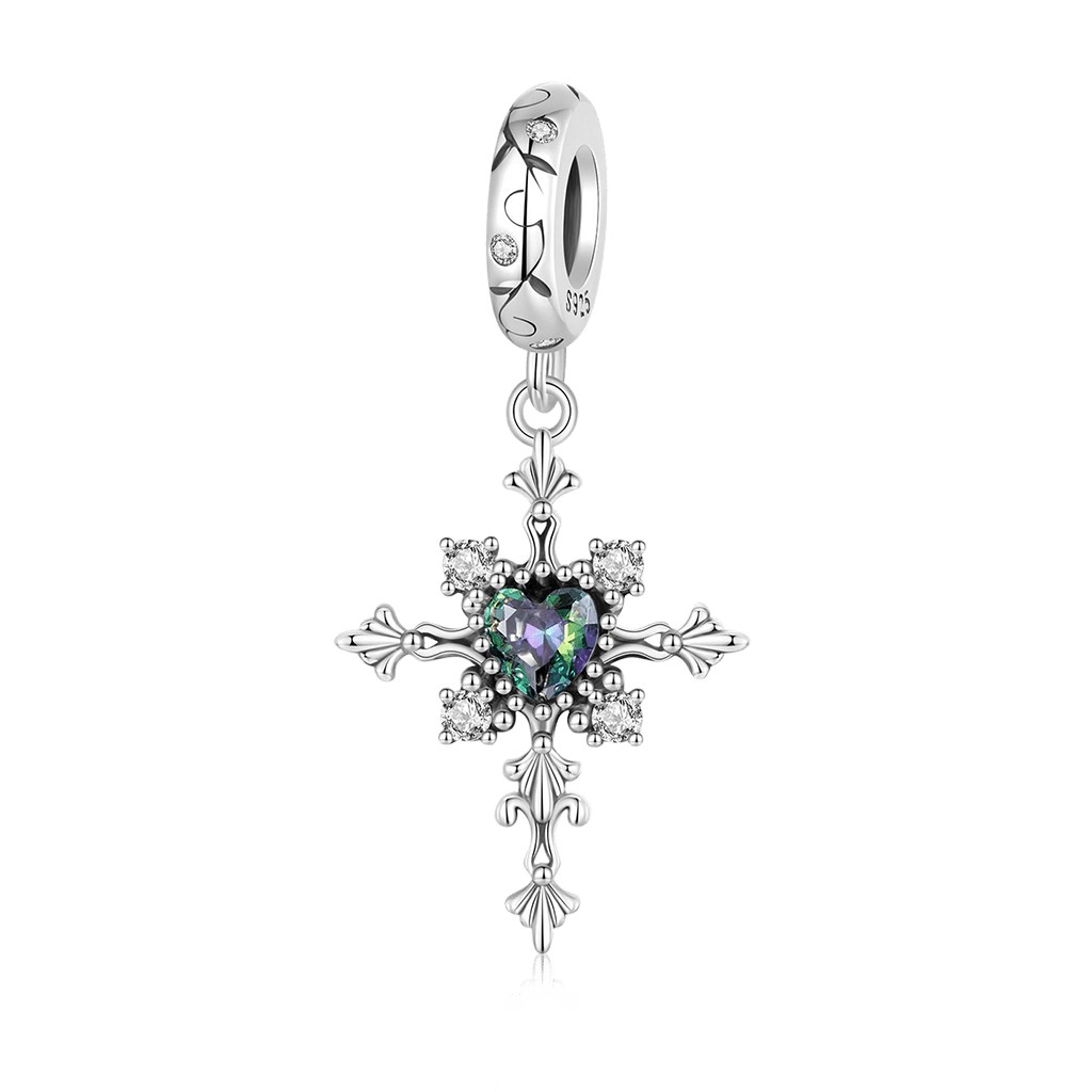 Gnoce Heart of Darkness Cross Pendant Dangle Charm_1
