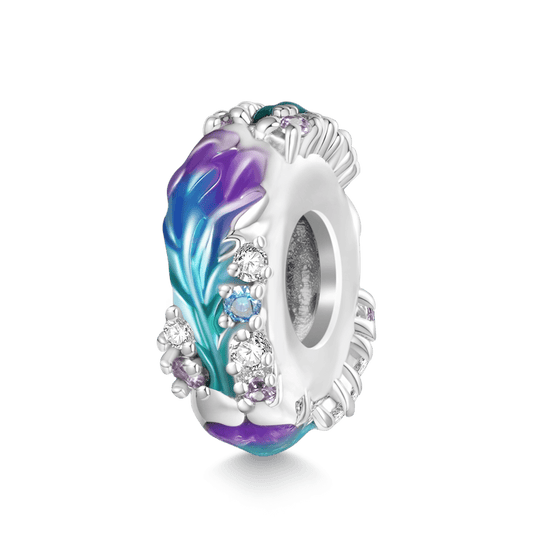 Gnoce Phoenix Feather Stopper Charm Platinum-plated Silver Blend_1