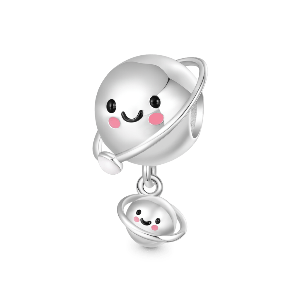 Gnoce "mummy Litty" Mother Child Planet Glow-in-the-Dark Charm_2