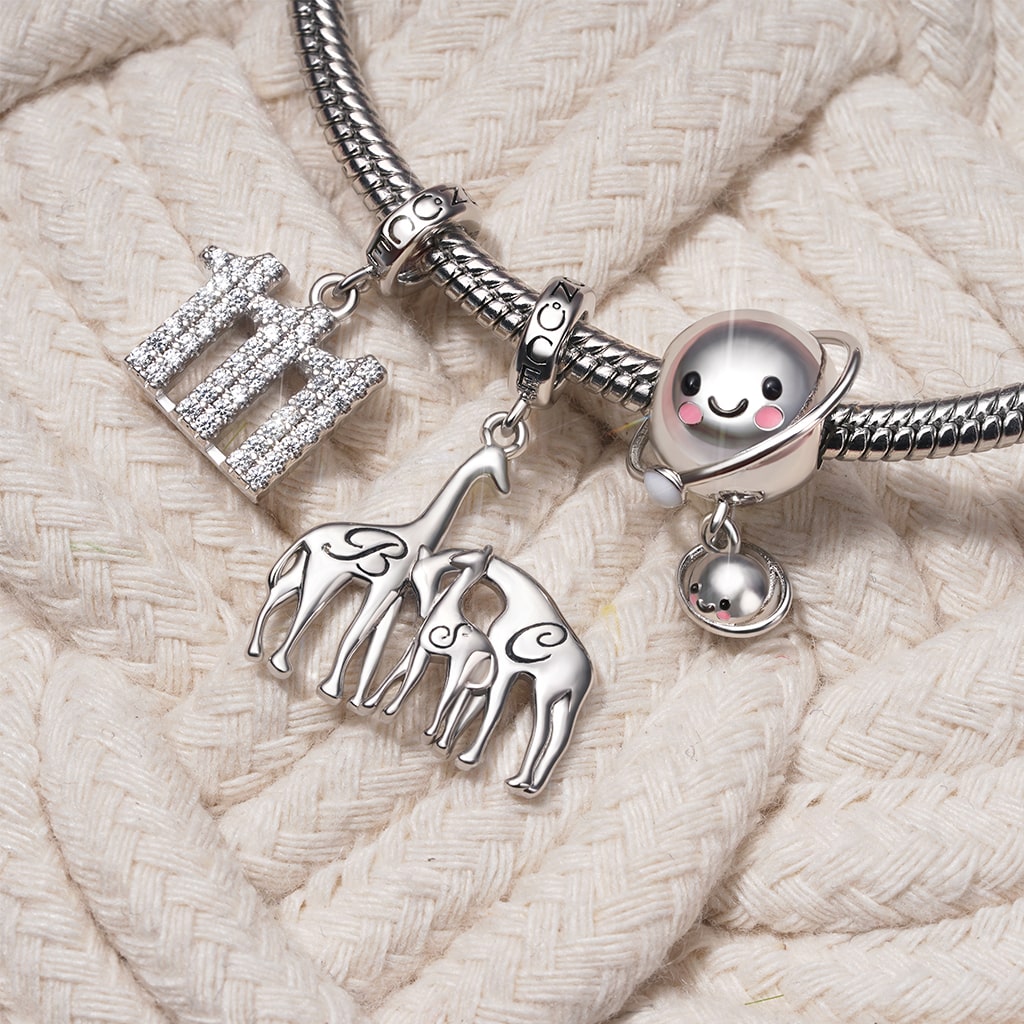 Gnoce "mummy Litty" Mother Child Planet Glow-in-the-Dark Charm_4