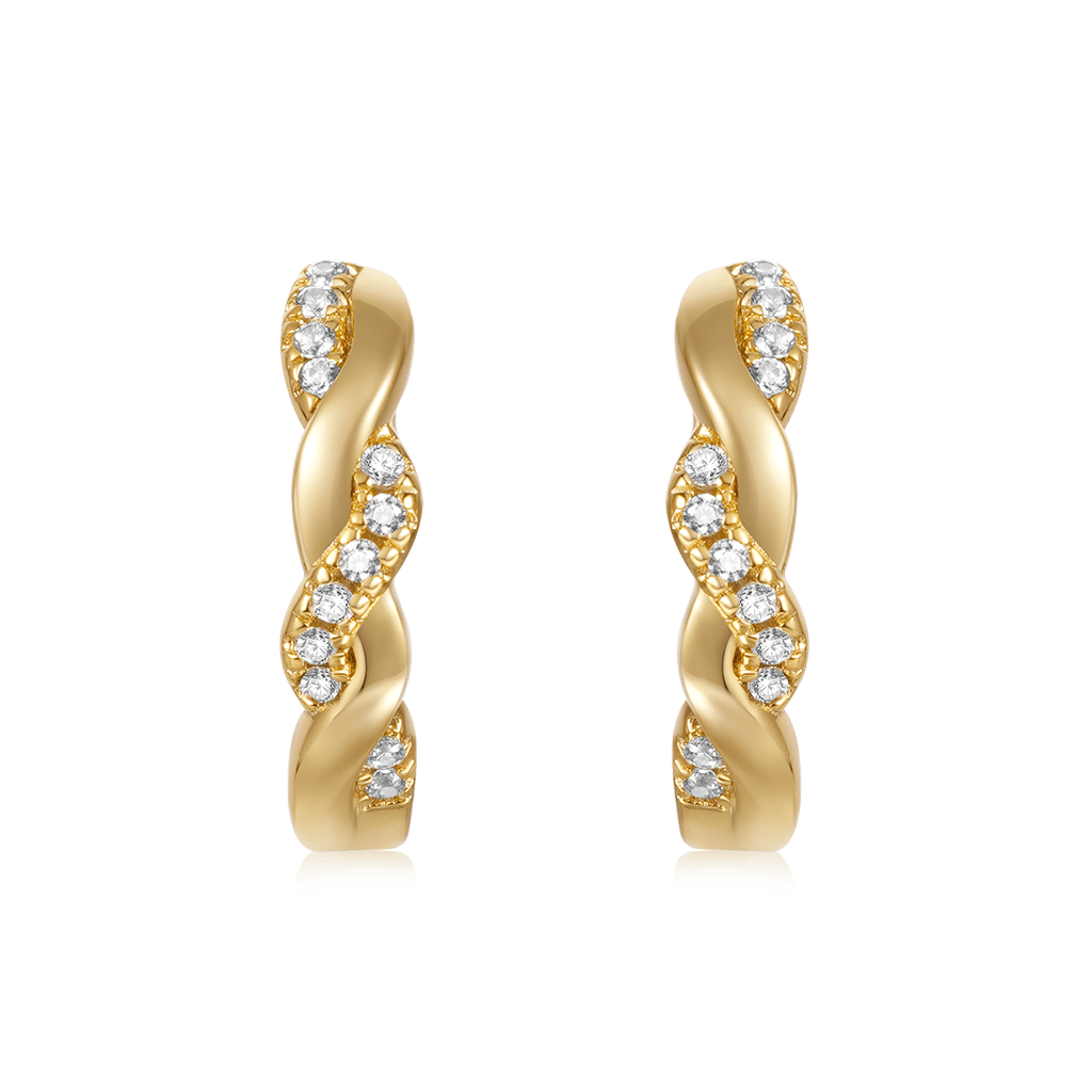 Gnoce Twisted Interwoven Hoops Earrings_2