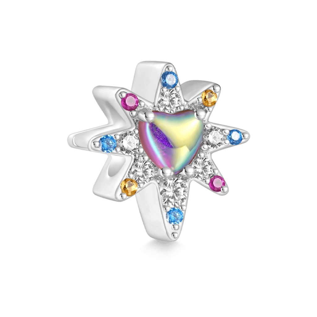 Gnoce Colorful Eight-pointed Star Charm_2