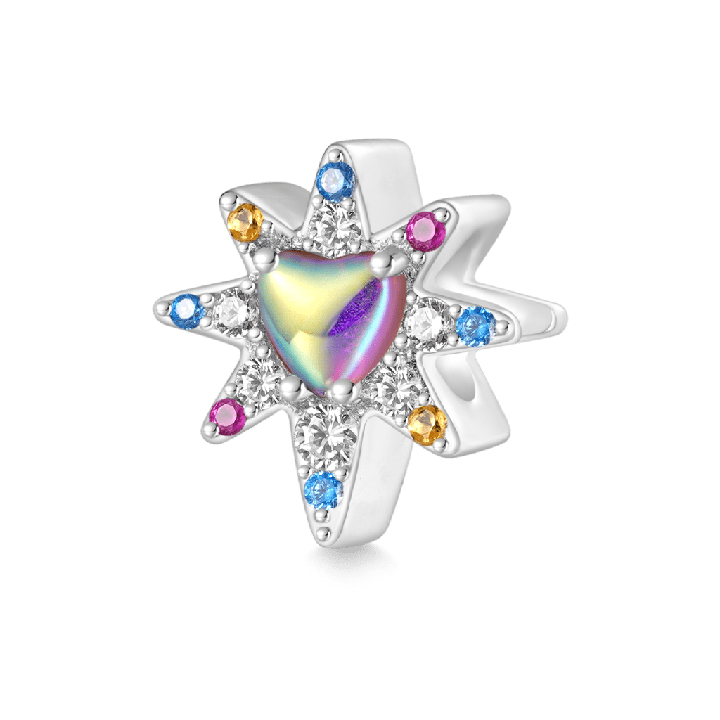 Gnoce Colorful Eight-pointed Star Charm_1