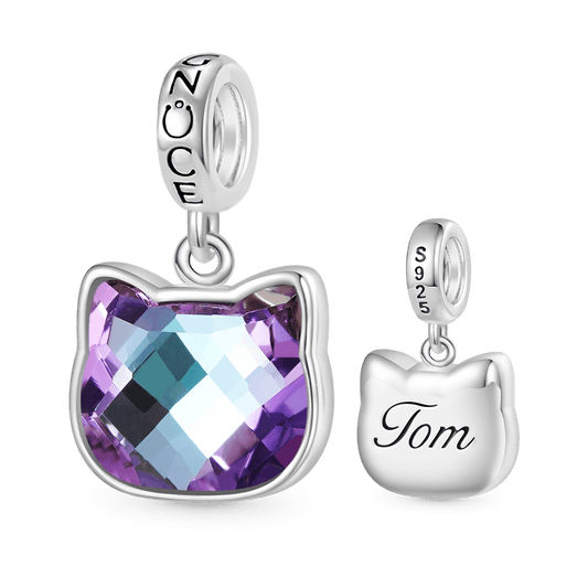 Gnoce Engravable Cat Head Charm_1