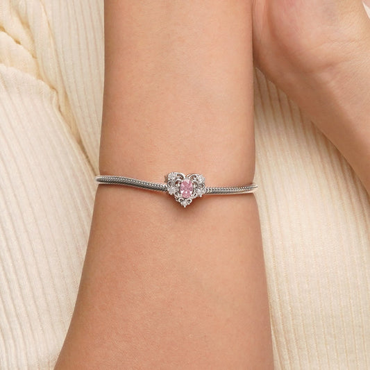 Gnoce Birthstone Hollow Love Heart Charm_5