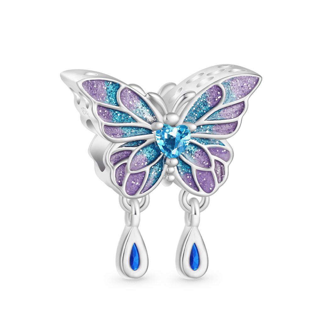 Gnoce Blue Morpho Butterfly Charm_2