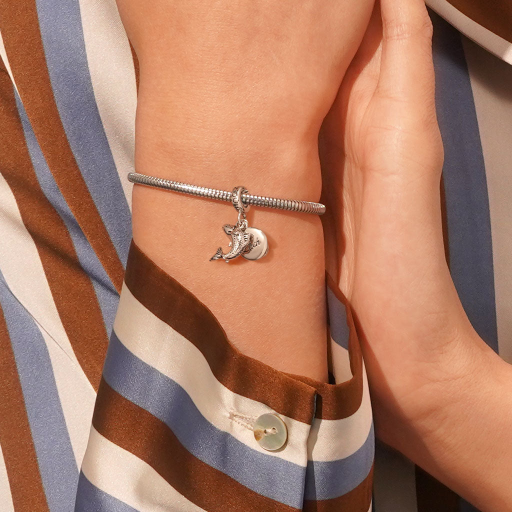 Gnoce Engravable Fish Plate & Fish Hooks & Fish Pendant Dangle Charm_7