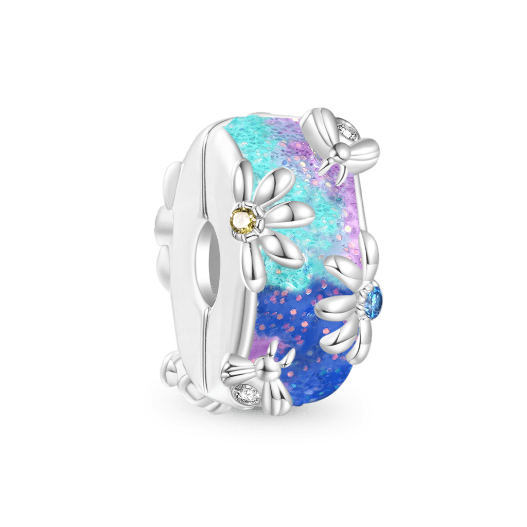 Gnoce Bee Daisy Colorful Charm Platinum-plated Silver Blend_2