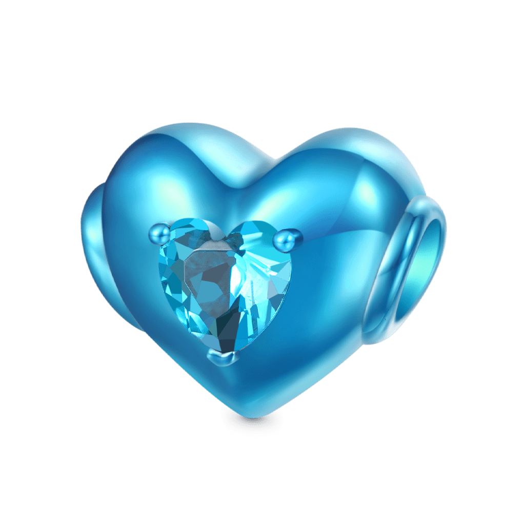 Gnoce Sea ​​Blue Candy Heart Charm_1
