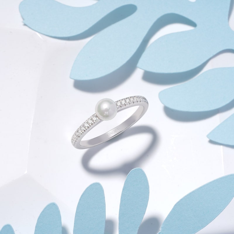 Gnoce Pearl Solitaire Ring_3