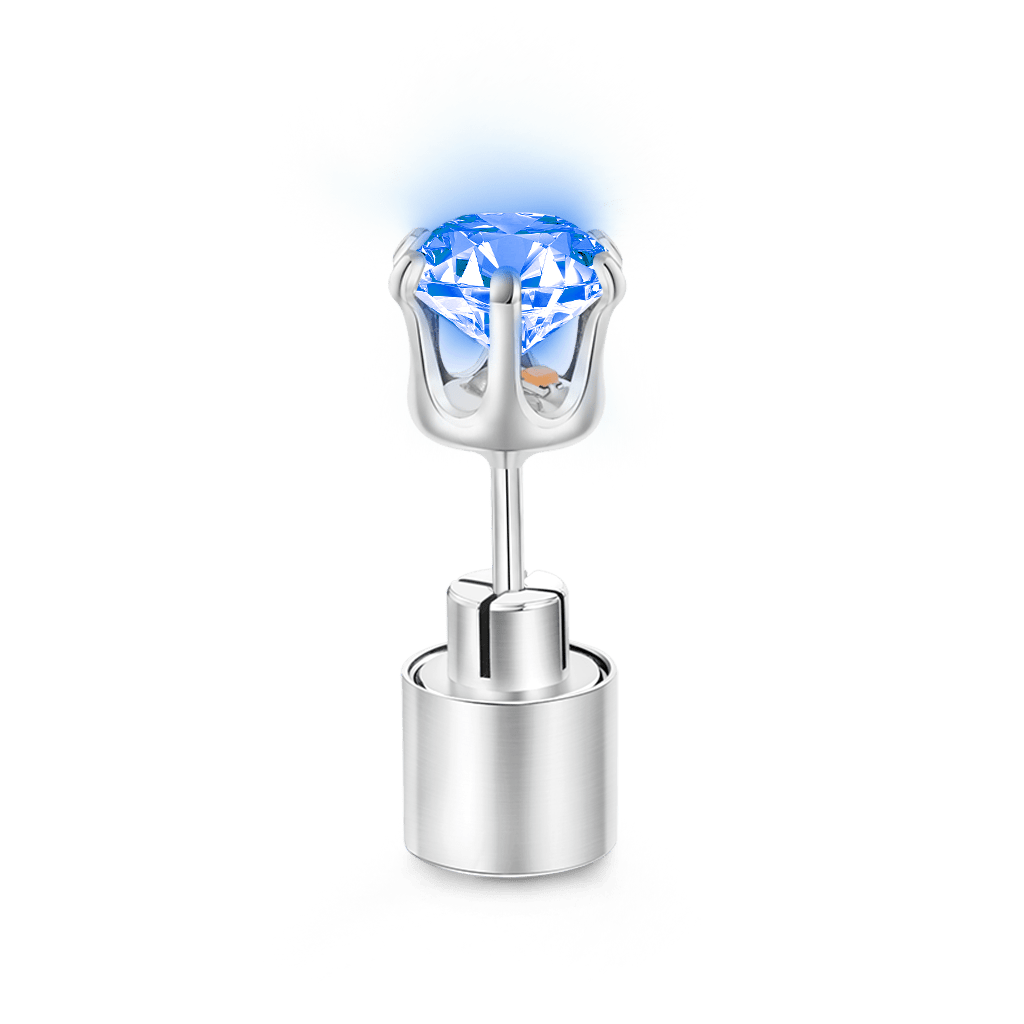 Gnoce Blue Party Light-up LED Stud Earring_2