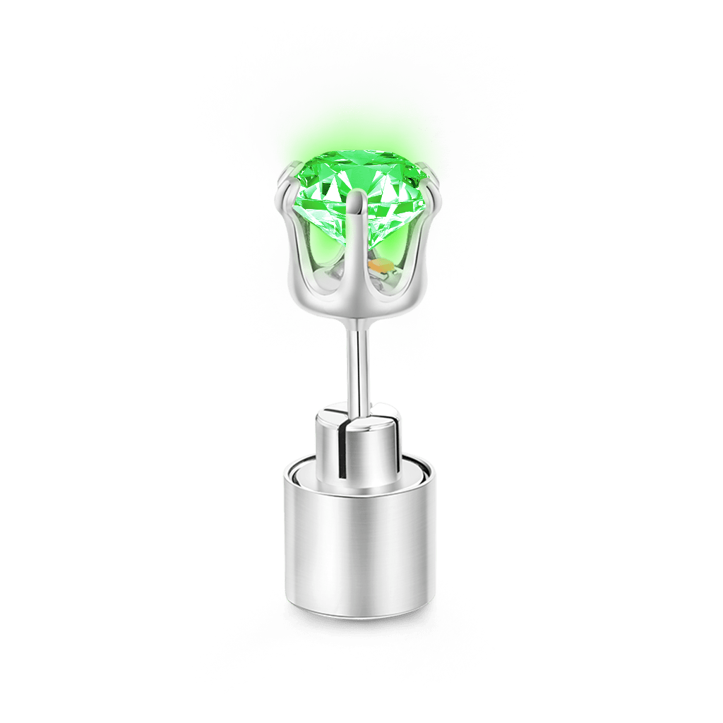 Gnoce Green Party Light-up LED Stud Earring_2