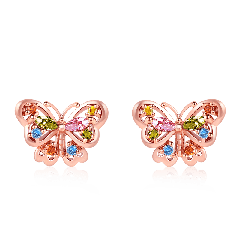 Gnoce Butterfly Stud Earrings_1