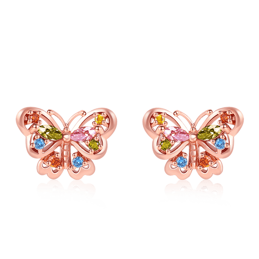 Gnoce Butterfly Stud Earrings_1