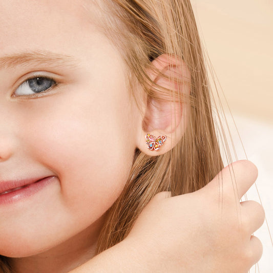 Gnoce Butterfly Stud Earrings_3