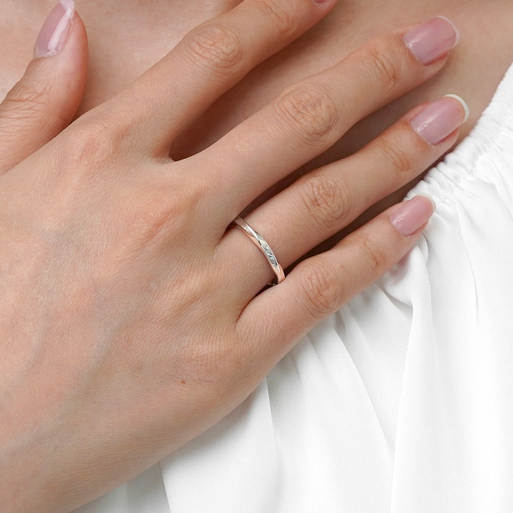 Gnoce Basic Twist Band Ring_5