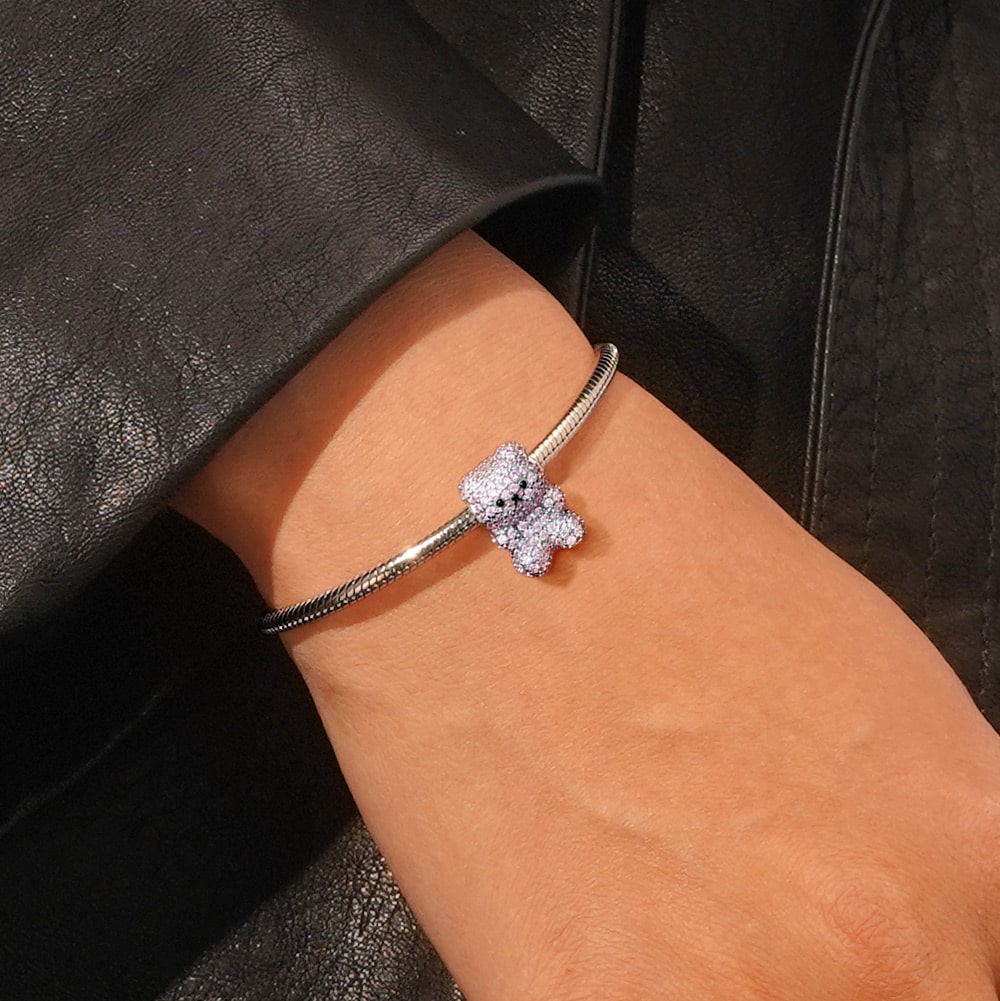 Gnoce Pink Gummy Bear Charm_5