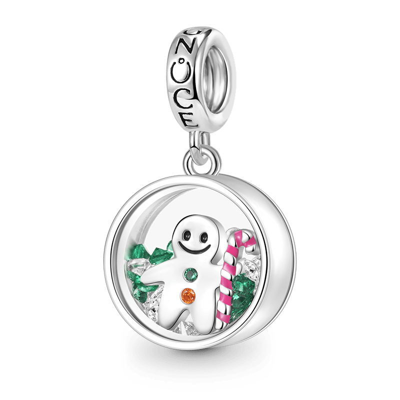 Gnoce Christmas Gingerbread Man Gift Pendant Dangle Charm_1