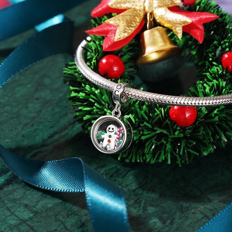 Gnoce Christmas Gingerbread Man Gift Pendant Dangle Charm_2