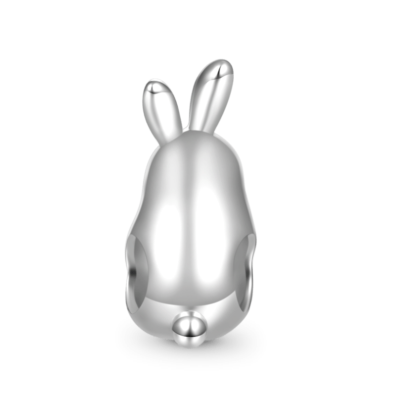 Gnoce Chinese Zodiac Rabbit Embraces Heart Gem Charm_2