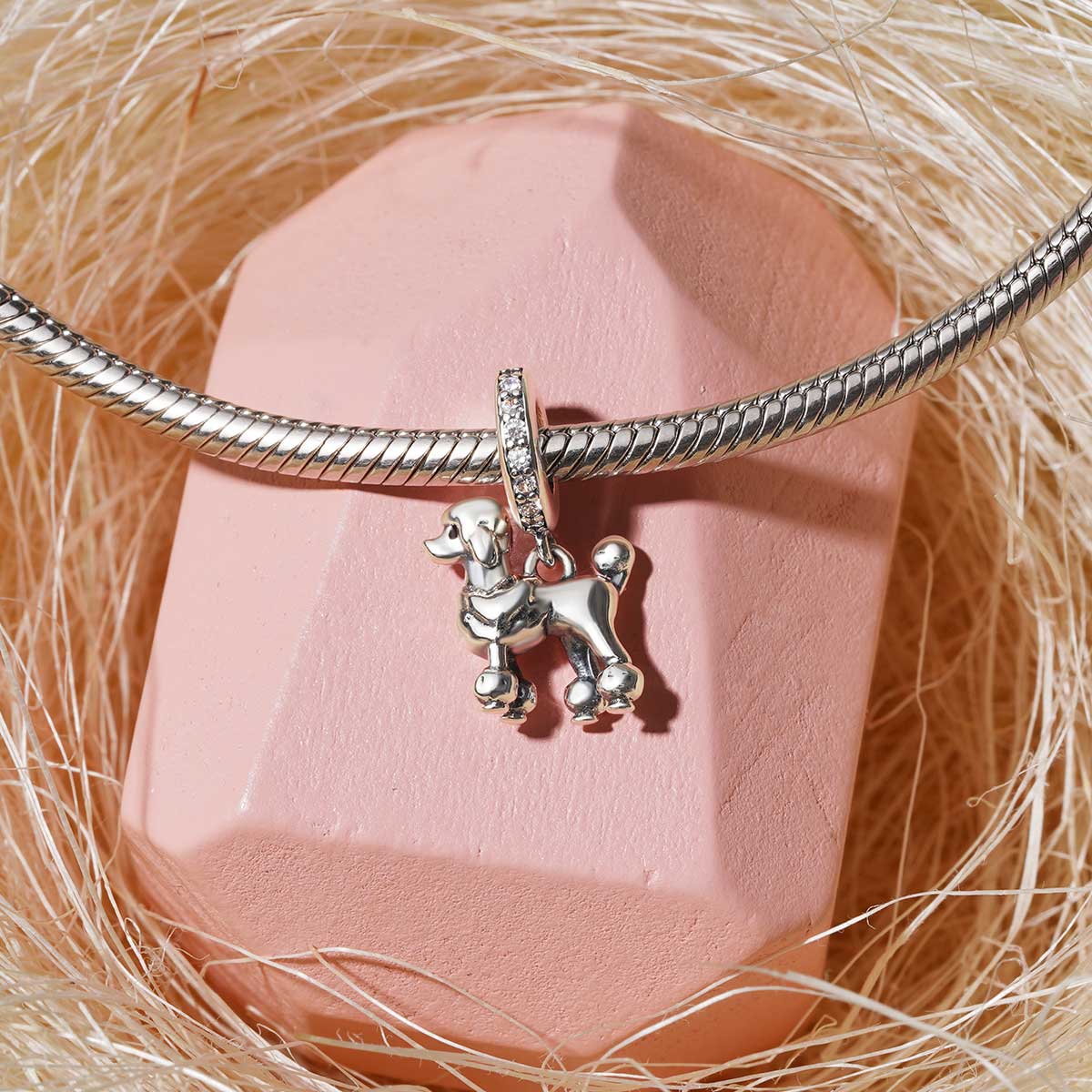 Gnoce Poodle Pet Dog Pendant Dangle Charm_2