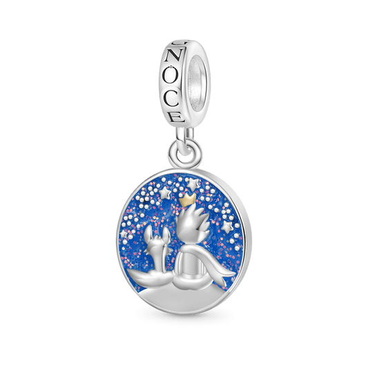 Gnoce Little Boy Fox Charm Platinum-plated Silver Blend_1