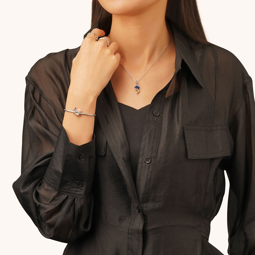 Gnoce Color-changing Teacup Blue Butterfly Charm_5