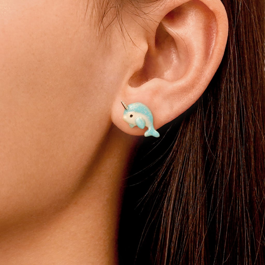 Gnoce Narwhal Stud Earrings_5