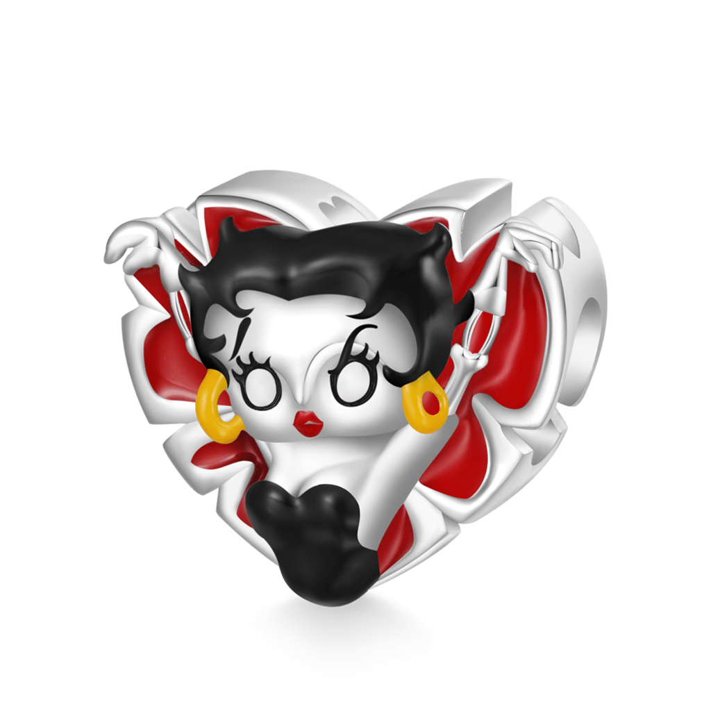 Gnoce Halloween 'ZOMBIE LOVE' Betty Boop Heart Charm_1