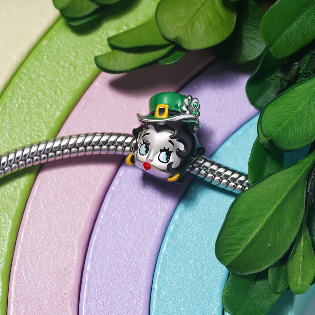 Gnoce St. Patrick's Day Betty Boop Charm_3